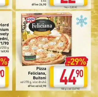 Billa Pizza feliciana, buitoni nabídka