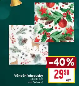 Billa Vánoční ubrousky nabídka