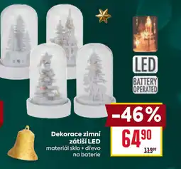 Billa Dekorace zimní zátiší LED nabídka