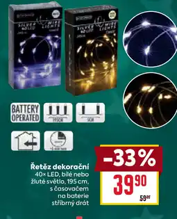 Billa Řetěz dekorační nabídka