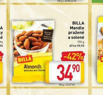 Billa Billa mandle pražené a solené nabídka