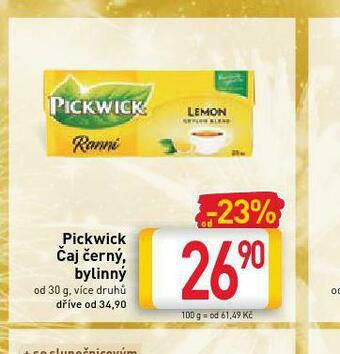 Billa Pickwick čaj nabídka