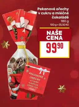 Billa Pekanové ořechy v cukru a mléčné čokoládě nabídka