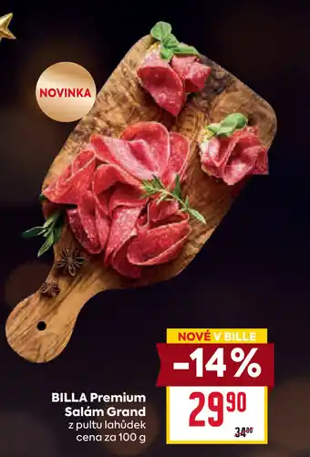 Billa BILLA Premium Salám Grand nabídka