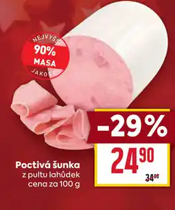 Billa Poctivá šunka nabídka