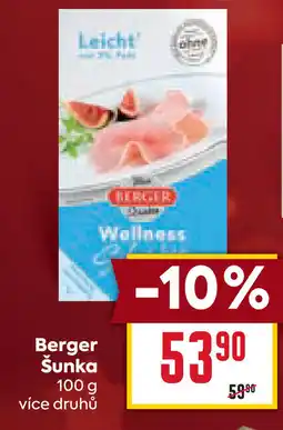 Billa Berger Šunka nabídka
