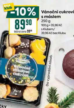 Billa Vánoční cukroví s máslem nabídka