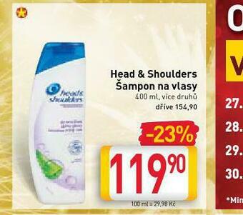 Billa Head&shoulders šampon nabídka