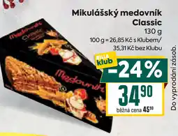 Billa Mikulášský medovník Classic nabídka