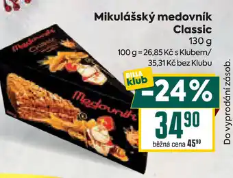 Mikulášský medovník Classic