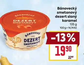 Billa Bánovecký smetanový dezert slaný karamel nabídka