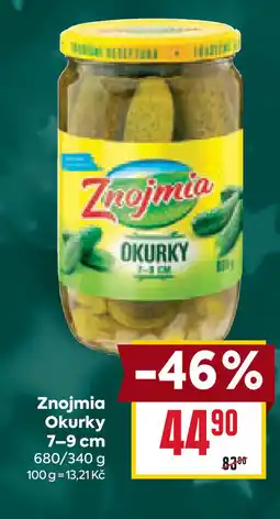 Billa Znojmia Okurky 7-9 cm nabídka
