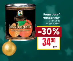 Billa Franz Josef Mandarinky nabídka