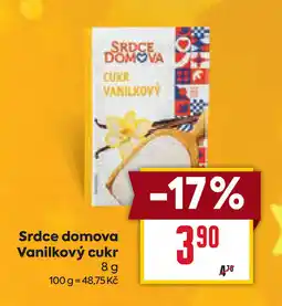 Billa Srdce domova Vanilkový cukr nabídka