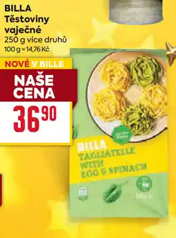 Billa BILLA Těstoviny vaječné nabídka