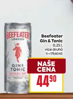 Billa Beefeater Gin & Tonic nabídka