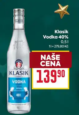 Billa Klasik Vodka 40% nabídka