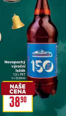 Billa Novopacký výroční ležák nabídka
