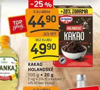 KAKAO HOLANDSKÉ 100 g
