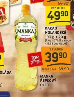 Flop MANKA ŘEPKOVÝ OLEJ 1l nabídka
