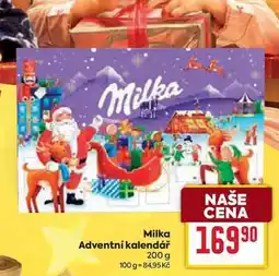 Billa Milka Adventní kalendář 200 g nabídka
