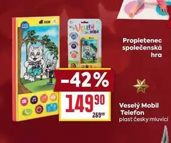 Billa Veselý Mobil Telefon plast česky mluvící nabídka
