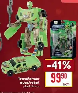 Billa Transformer auto/robot plast, 14 cm nabídka
