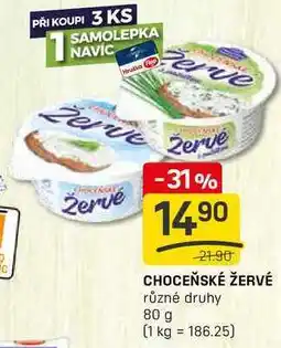 Flop CHOCEŇSKÉ ŽERVÉ různé druhy 80 g nabídka