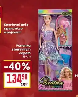 Billa Panenka s barevným copem 29 cm nabídka