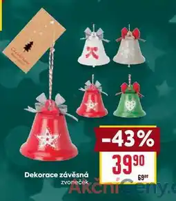 Billa Dekorace závěsná zvoneček nabídka