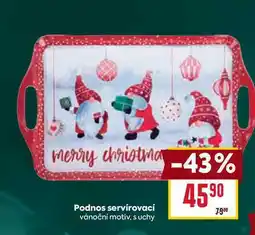 Billa Podnos servírovací vánoční motiv, s uchy nabídka