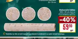 Billa Dekorační látka 500x30 cm, barva champagne s glittry nabídka