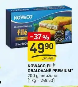 Flop NOWACO FILÉ OBALOVANÉ PREMIUM 200 g, mražené nabídka