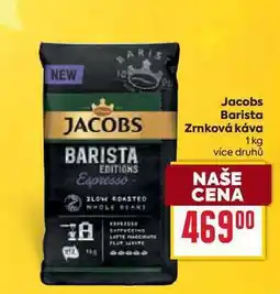 Billa Jacobs Barista Zrnková káva 1 kg nabídka