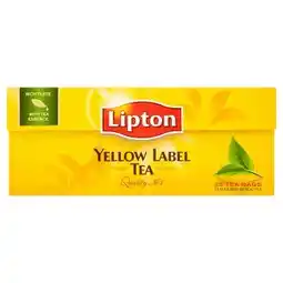 Billa Lipton čaj černý čaj Yellow Label 25 sáčků, vybrané druhy 50g nabídka