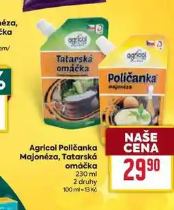 Billa Agricol Poličanka Majonéza, Tatarská omáčka 230 ml nabídka