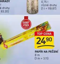 Flop PAPÍR NA PEČENÍ 8 m nabídka
