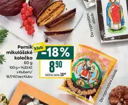 Billa Perník mikulášské kolečko 60 g nabídka