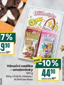 Billa Vánoční nadílka - omalovánky 120 g nabídka