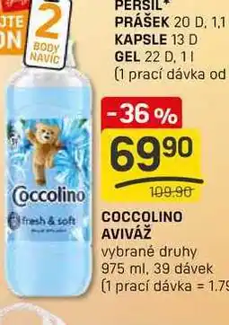 Flop COCCOLINO AVIVÁŽ vybrané druhy 975 ml, 39 dávek nabídka