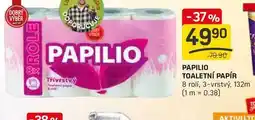 Flop PAPILIO TOALETNÍ PAPÍR 8 rolí, 3-vrstvý nabídka