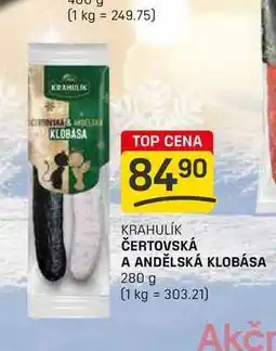 Flop ČERTOVSKÁ A ANDĚLSKÁ KLOBÁSA 280 g nabídka