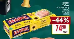 Billa Isabel Tuňák 3x 80/od 156 g nabídka