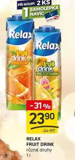 Flop FRUIT DRINK různé druhy 1l nabídka