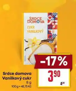 Billa Srdce domova Vanilkový cukr 8g nabídka