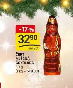 Flop ČERT MLÉČNÁ ČOKOLÁDA 60 g nabídka