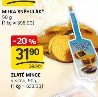 Flop ZLATÉ MINCE v síťce, 50 g nabídka