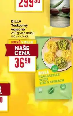 Billa BILLA Těstoviny vaječné 250 g nabídka