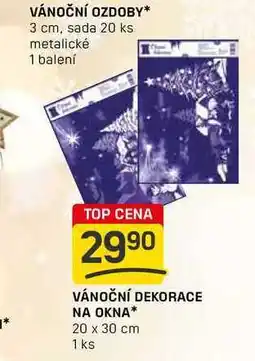 Flop VÁNOČNÍ DEKORACE NA OKNA 20 x 30 cm 1 ks nabídka