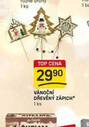 Flop VÁNOČNÍ DŘEVĚNÝ ZÁPICH 1 ks nabídka